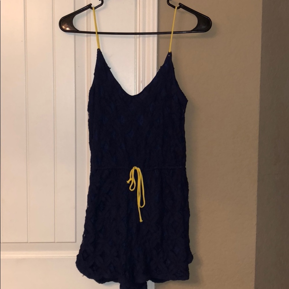 NAVY ROMPER